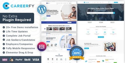 Careerfy v9.8.2 - Job Board WordPress Theme