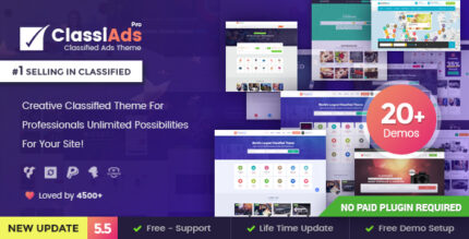 Classiads v6.1.7 - Classified Ads WordPress Theme