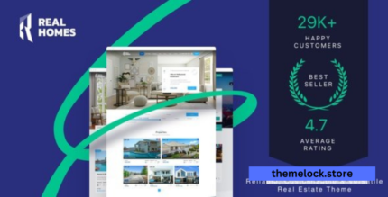 RealHomes v4.3.5 - Estate Sale and Rental WordPress Theme