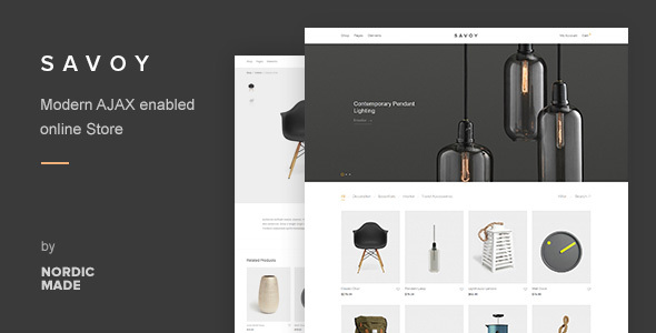 Savoy v3.0.0 - Minimalist AJAX WooCommerce Theme