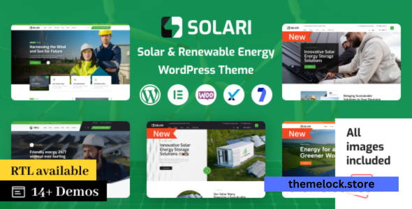 Solari v1.1.7 - Ecology & Solar Energy WordPress Theme