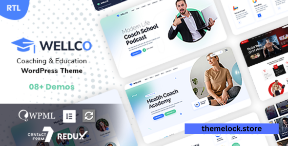 Wellco v1.0.5 - Coaching & Online Courses WordPress Theme