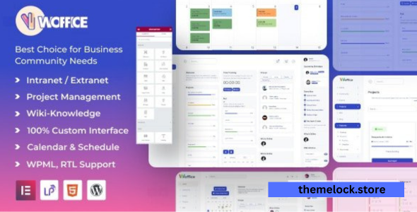 Woffice v5.4.15 - Intranet/Extranet WordPress Theme